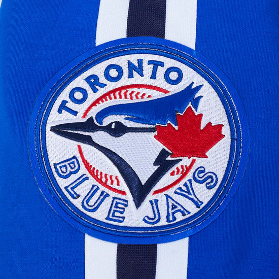 PRO STANDARD MLB TORONTO BLUE JAYS CURRENT LOGO PRO GAME DAY MEN'S ROYAL BLUE DOUBLE KNIT JACKET